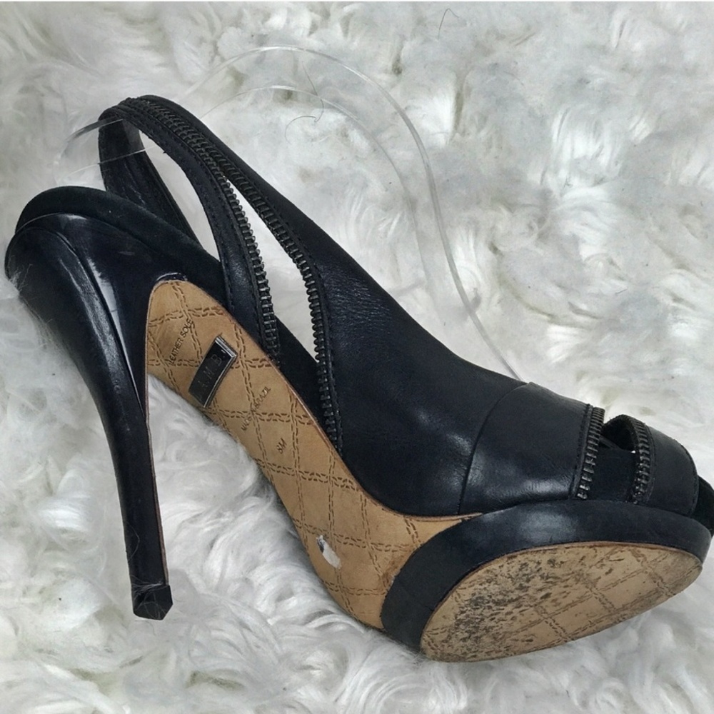 MOVING! MAKE OFFER! L.A.M.B Dawna black slingbacks - Picture 2 of 7